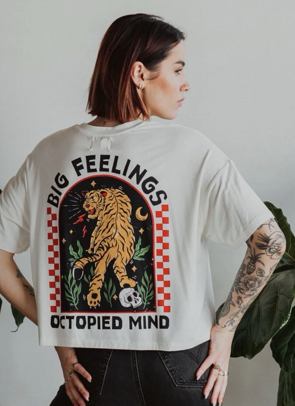 Octopied Mind Women's Big Feelings T Shirt Medium